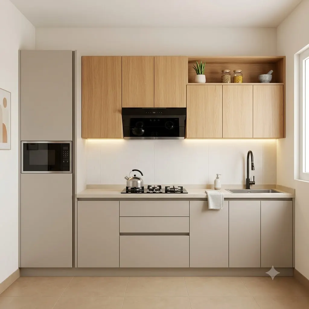 Straight Modular Kitchen