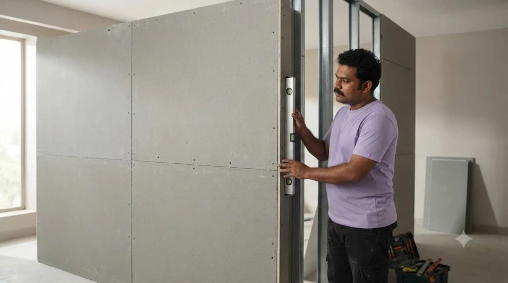 Cement Board Partition – 8 mm