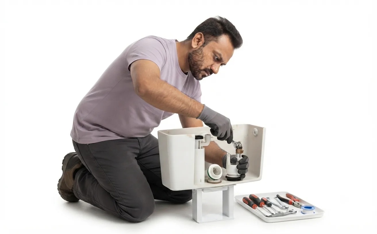 Flush tank repair