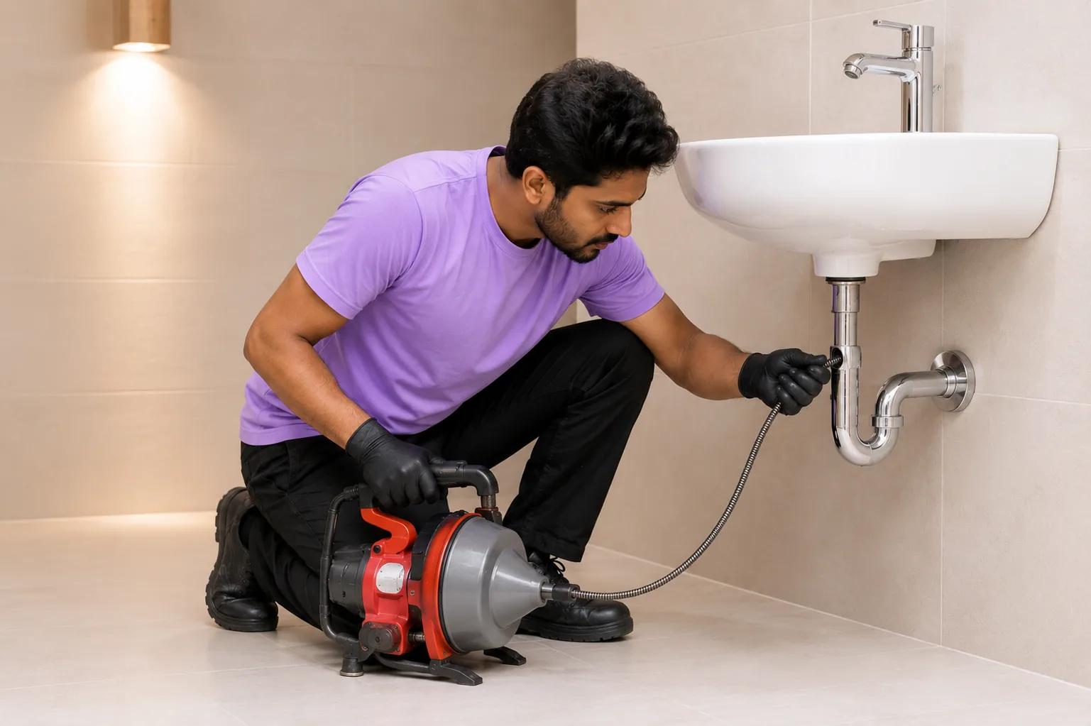 RO water connection installation