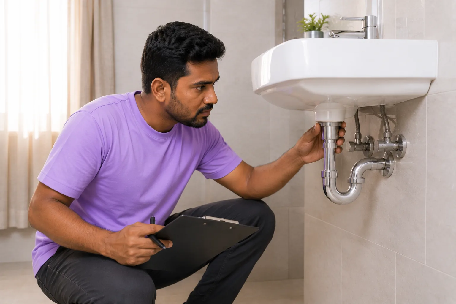 Plumber visit & diagnosis