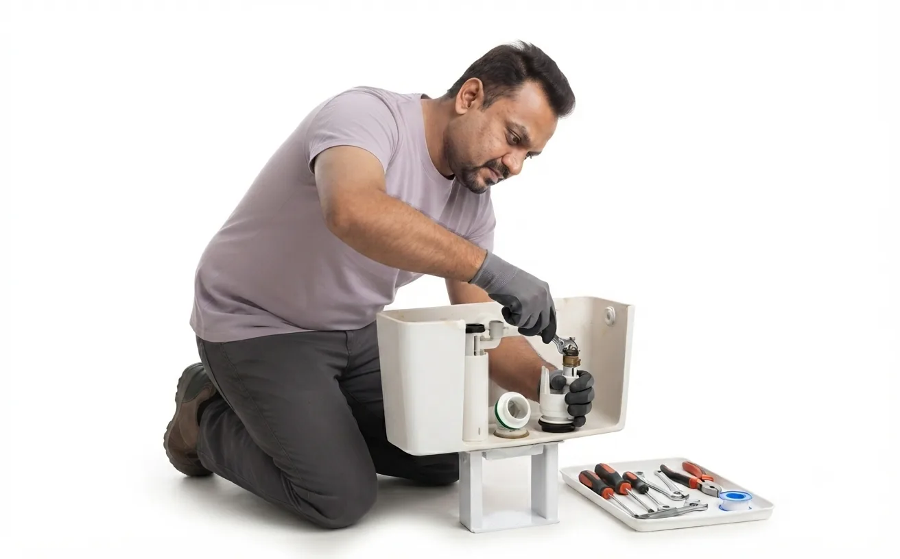 Western toilet repair