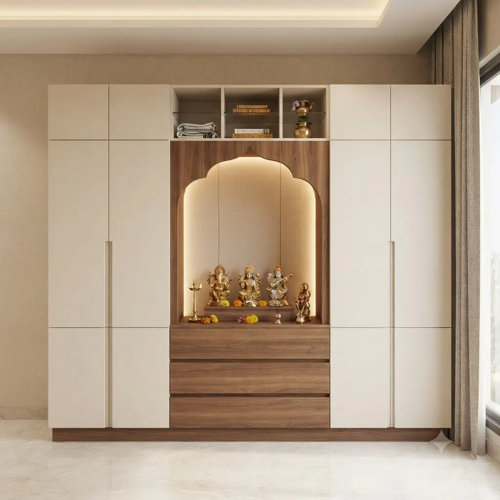 Wall-Mounted Pooja Unit