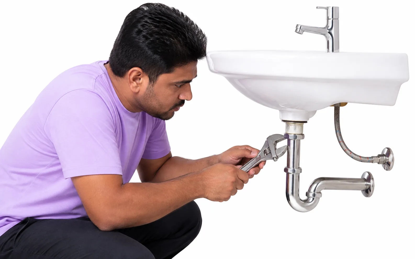 Wash basin leakage repair