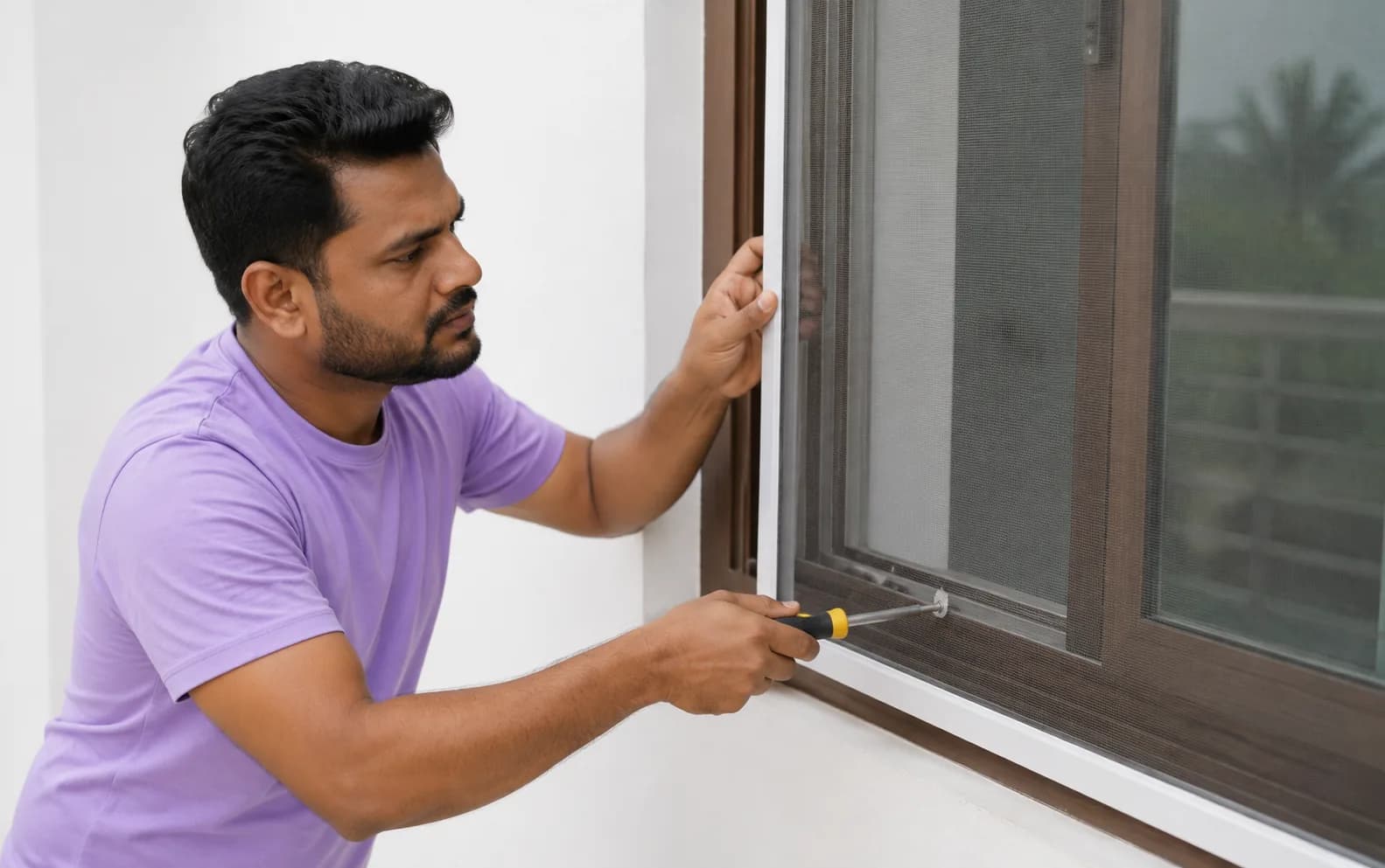Mosquito net installation