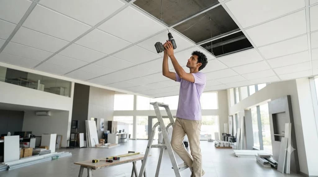 Grid PVC False Ceiling – 2×2