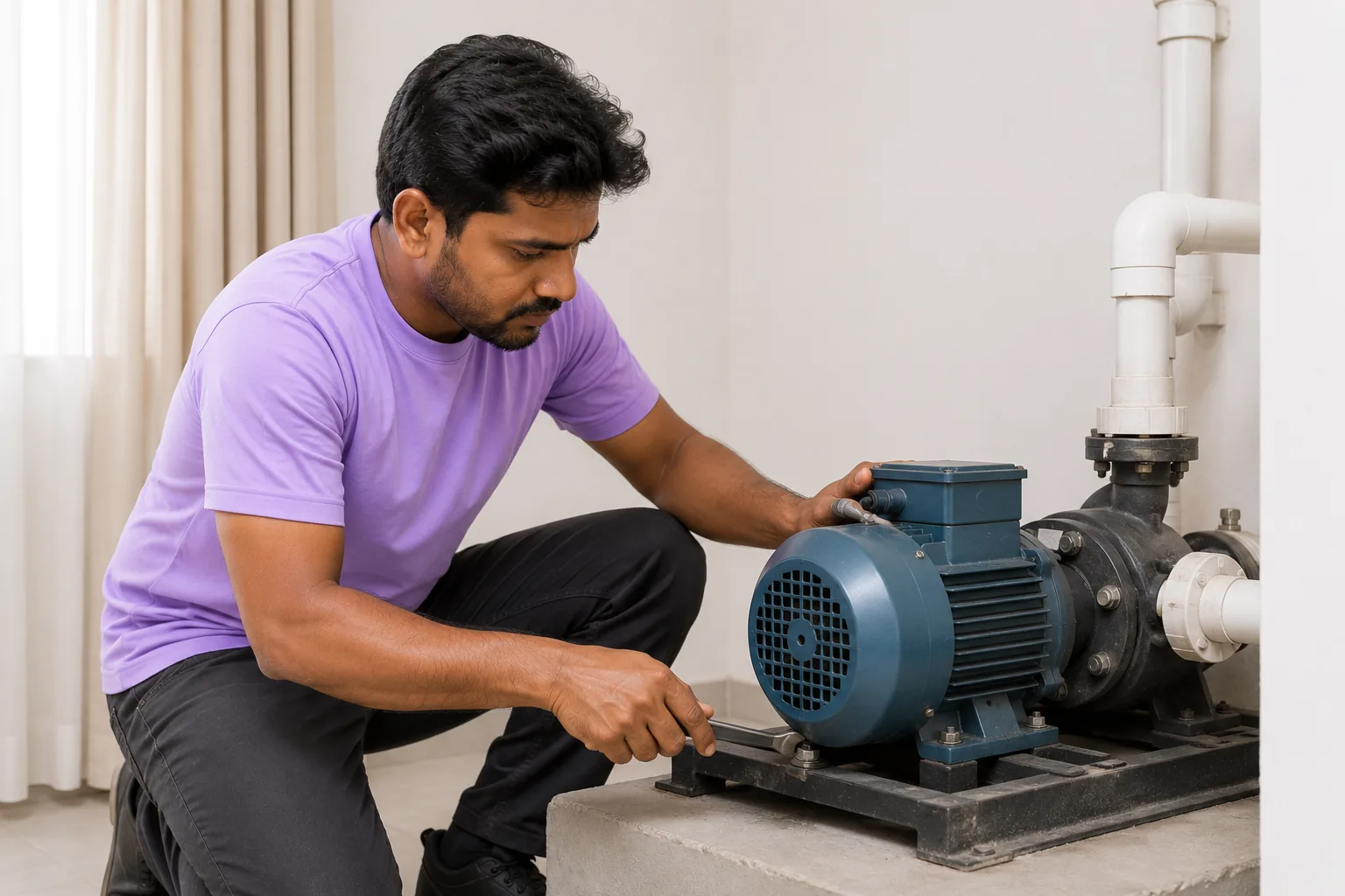 Motor installation